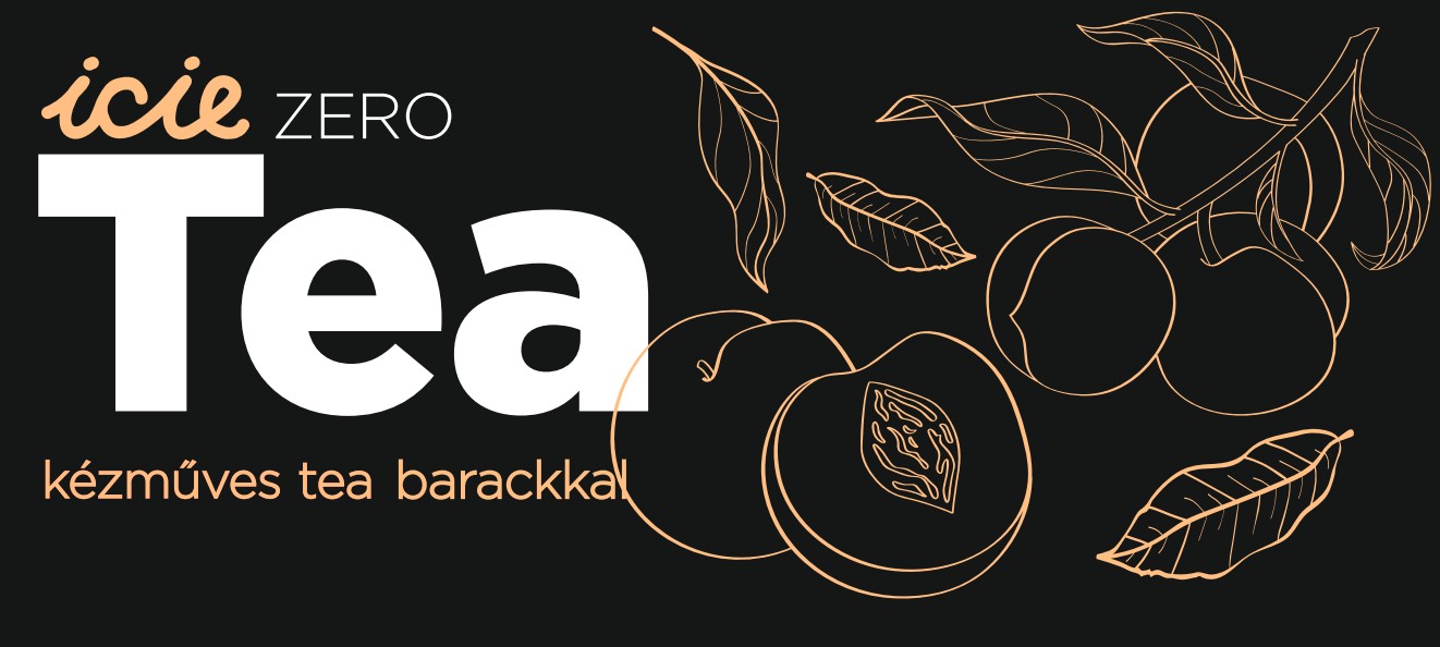 icie Zero: kézműves fekete tea barackkal